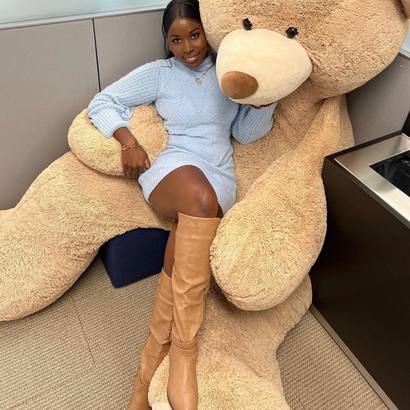 Baby blue sweater dress - Picture 4 of 8